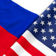 Usa american flag and Russian flag together background - PhotoDune Item for Sale