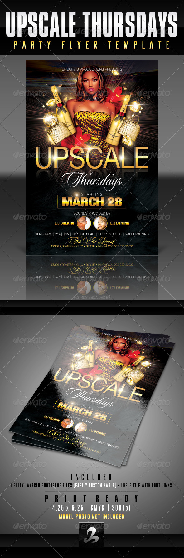 Upscale Party Flyer Template - Clubs & Parties Events