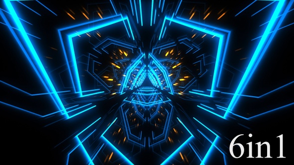 Modern Tri Neon Tunnel alt