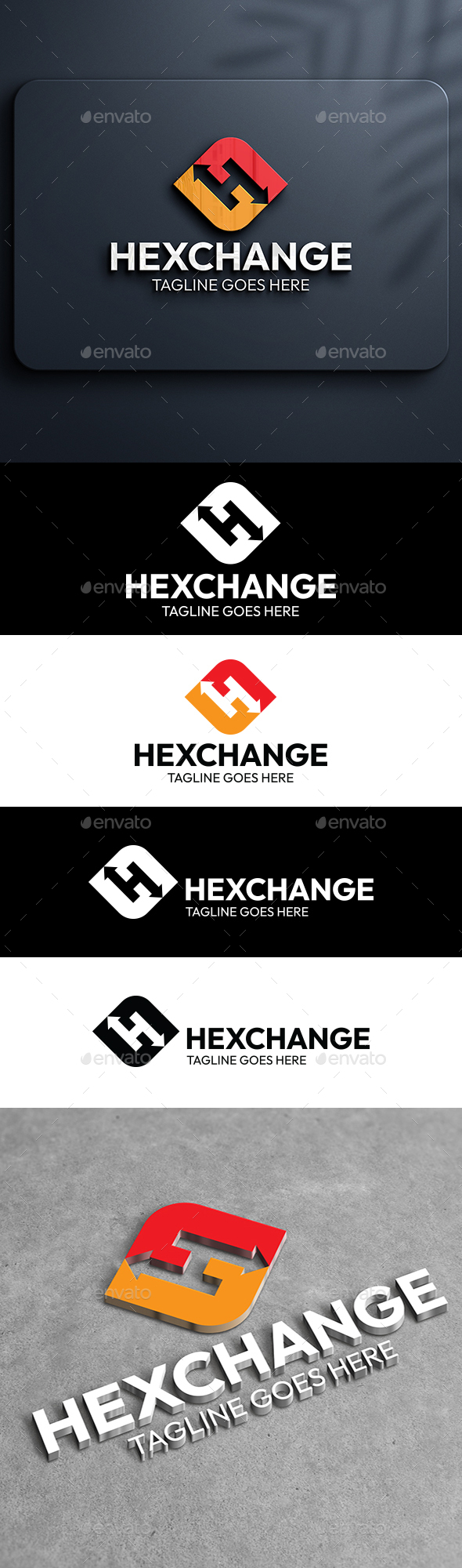 H Letter Logo-Hexchange