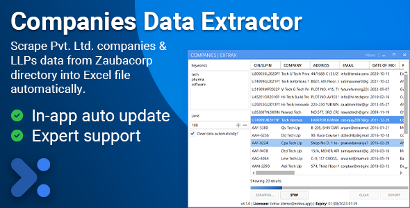 Extrax - Companies Data Extractor