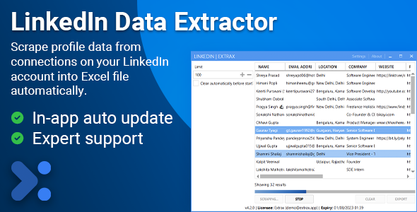 Extrax - LinkedIn Data Extractor