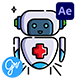 Robotic Medicine Animated Icons | After Effects - VideoHive Item for Sale