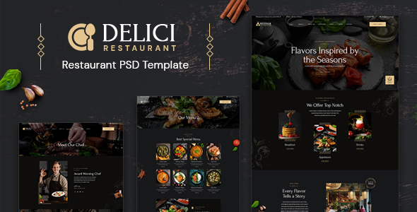 DELICI – Restaurant PSD Template