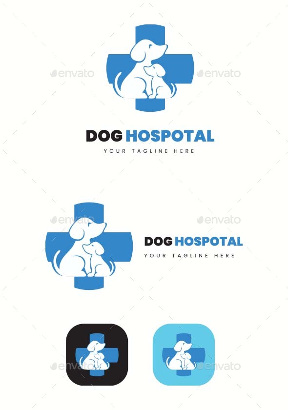 Pet/ Dog/ Animal Hospital / care Center/ DOG Clinic Logo