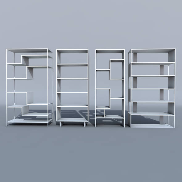 Modern Bookcase by nahar3d 3DOcean