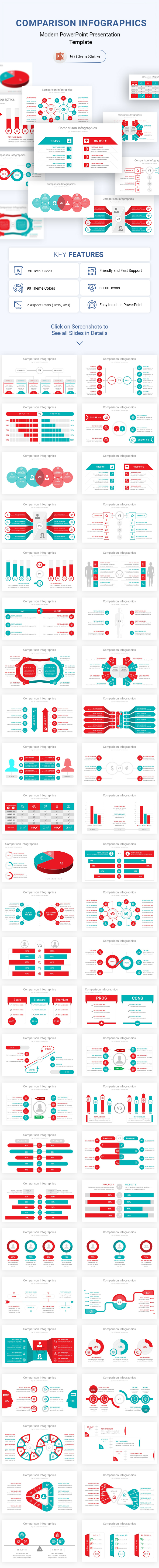 Comparison Infographics PowerPoint Template Diagrams