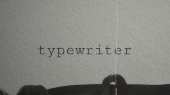Typewriter | After Effects Template