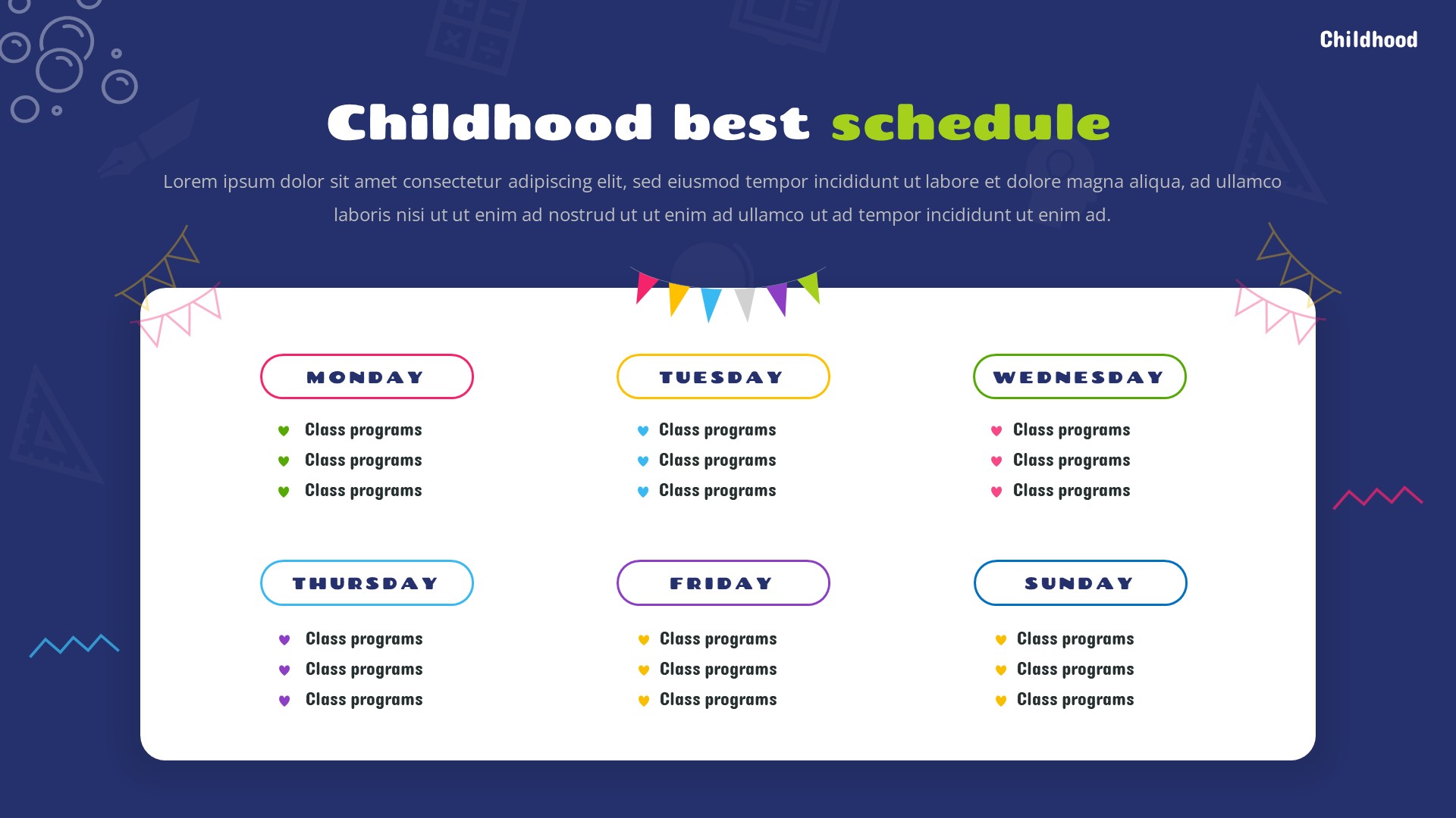 Childhood - PowerPoint Children's school & daycare template ...