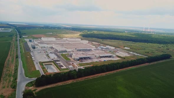 Aerial Footage of a Large Industrial Complex alt
