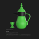 Dallah Arabian coffee tea pot
