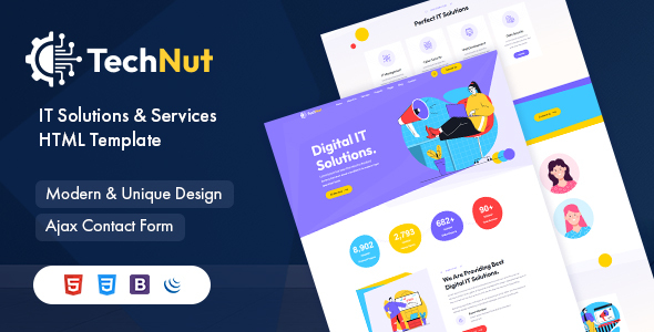 Top TechNut - IT Solutions and Services HTML5 Template