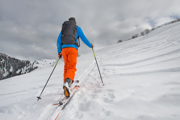 Ski tours - Stock Photo - Images