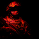 Special forces soldier in the red light - PhotoDune Item for Sale