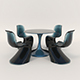Contemporary Style Table and Chairs 12