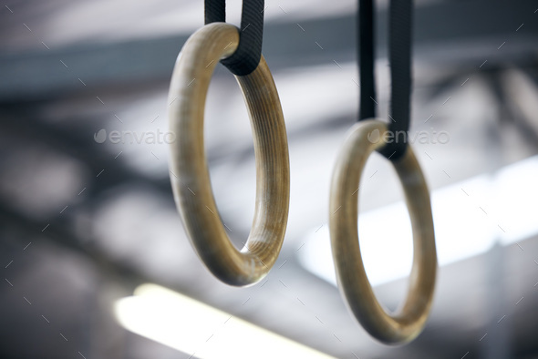 Human Hanging In Gymnastic Rings, Old School Gym Stock Photo, Picture and  Royalty Free Image. Image 23580103.