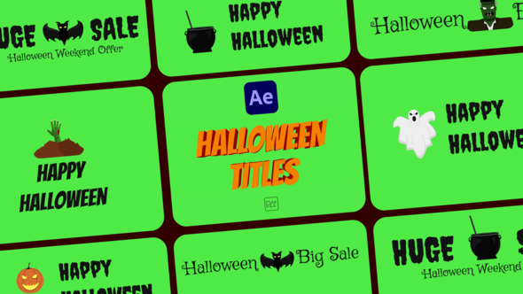 Halloween Titles For After Effects