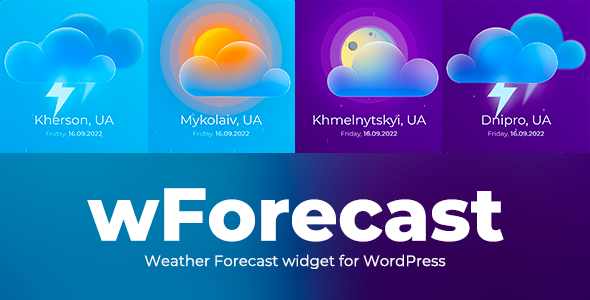 wForecast – Weather Forecast Widget for WordPress