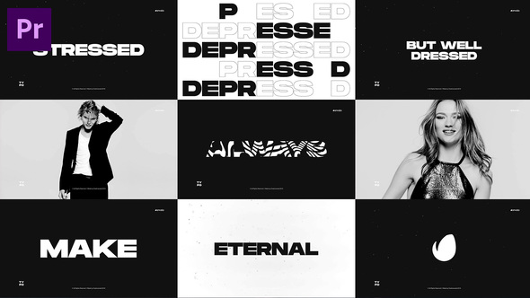 Short Dynamic Opener / Kinetic Typography / Stomp Titles / Fashion Event Promo / Fast Intro