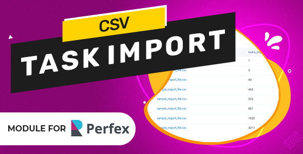 [DOWNLOAD]CSV Task Import Module for Perfex CRM