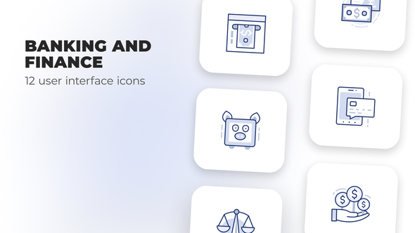 Banking and Finance - User Interface Icons