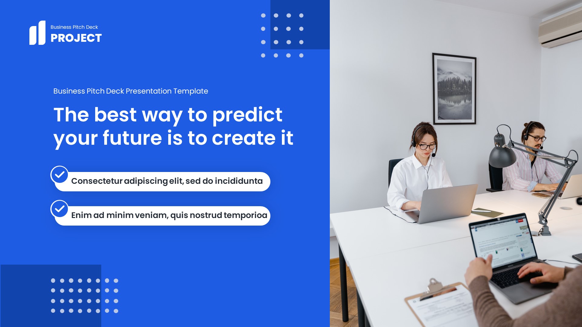 Project - Pitch Deck Google Slides Template, Presentation Templates
