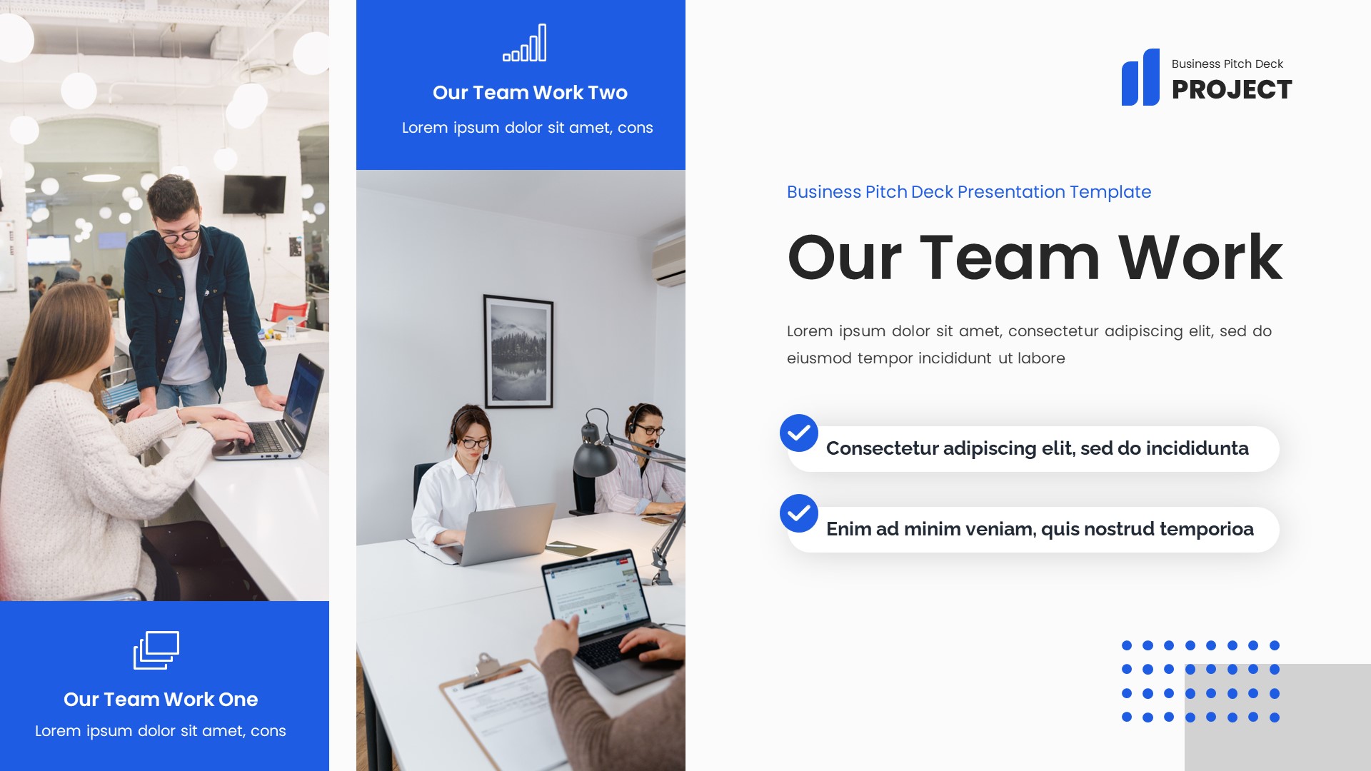 Project - Pitch Deck Google Slides Template, Presentation Templates