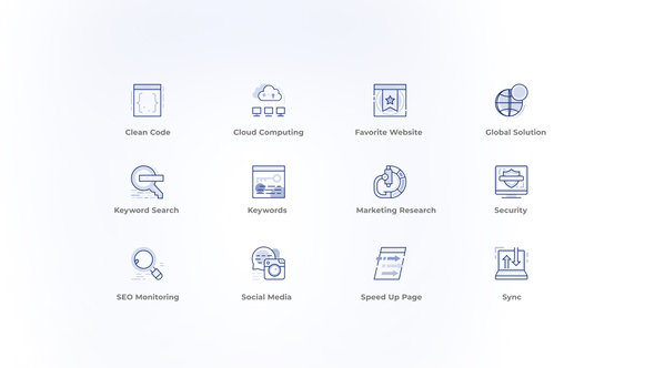 Seo and Development - User Interface Icons