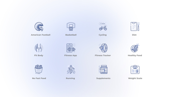 Sport and Fitness - User Interface Icons