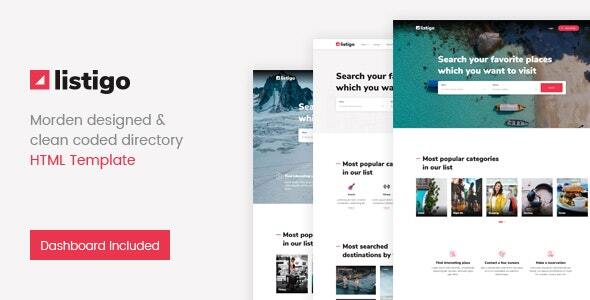 Listigo - Directory Bootstrap 4 Template