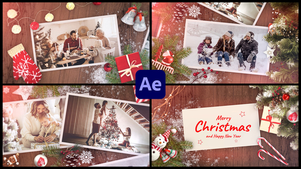 Christmas & New Year Slideshow Opener for After Effects