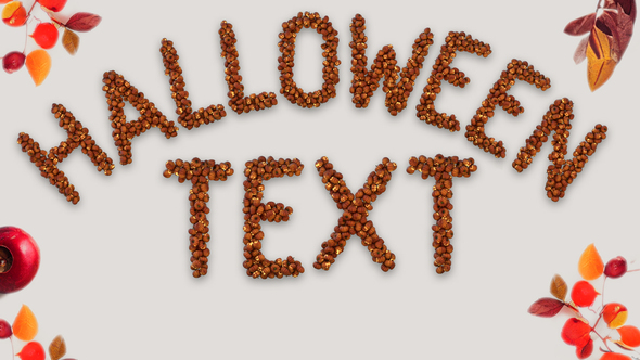 Halloween Particle Pumpkin Typeface