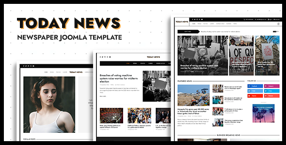 Today News - Newspaper, Magazine & News Joomla Template