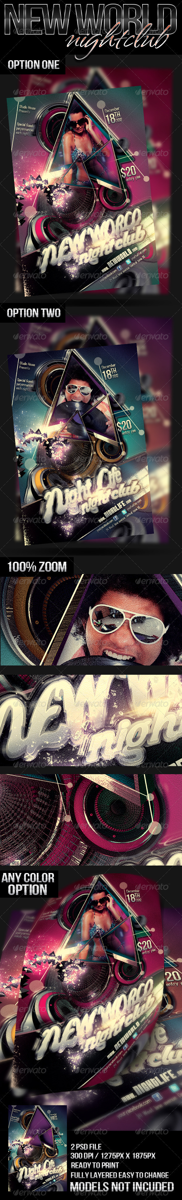 New World Night Club - Events Flyers