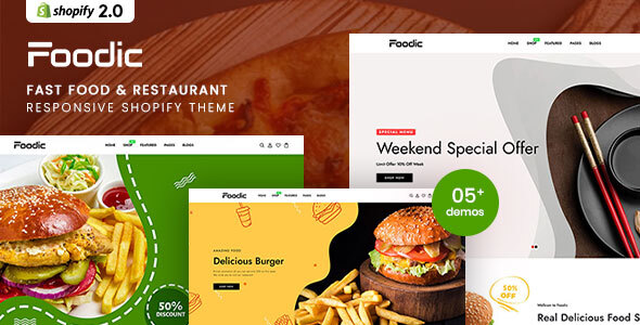 Foodic – Fast Food & Restaurant Responsive Shopify 2.0 Theme