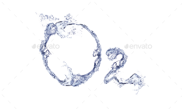 O2 formula with water - Stock Photo - Images
