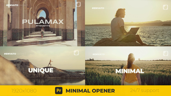 Minimal Opener Slideshow  | MOGRT