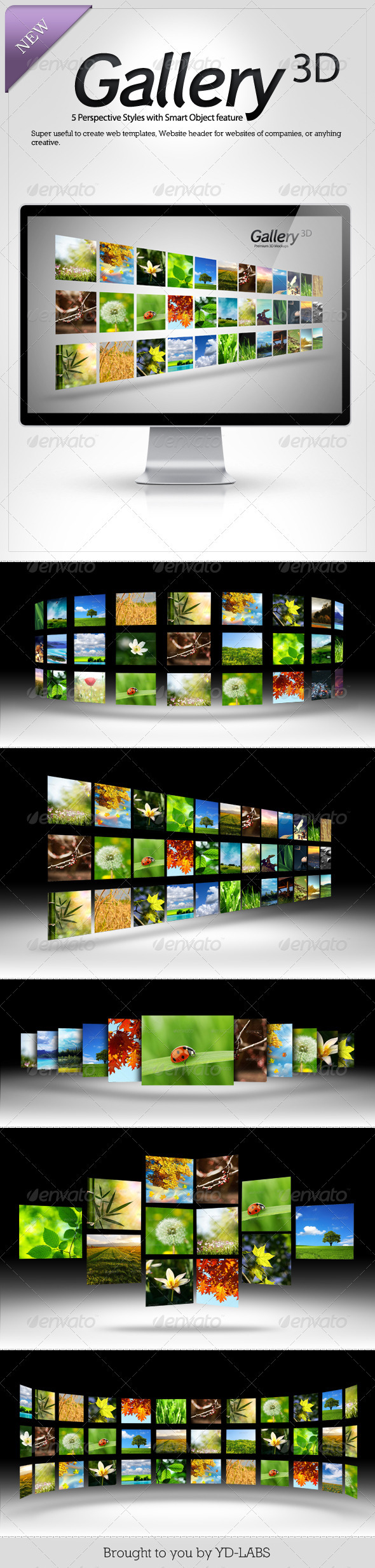 3D Gallery Mockups - Miscellaneous Displays
