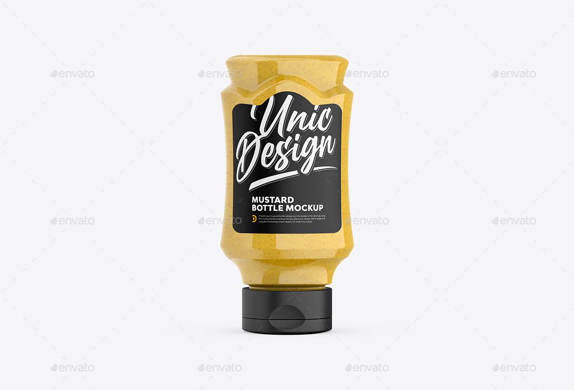 Mustard Bottle Mockup, Graphics GraphicRiver