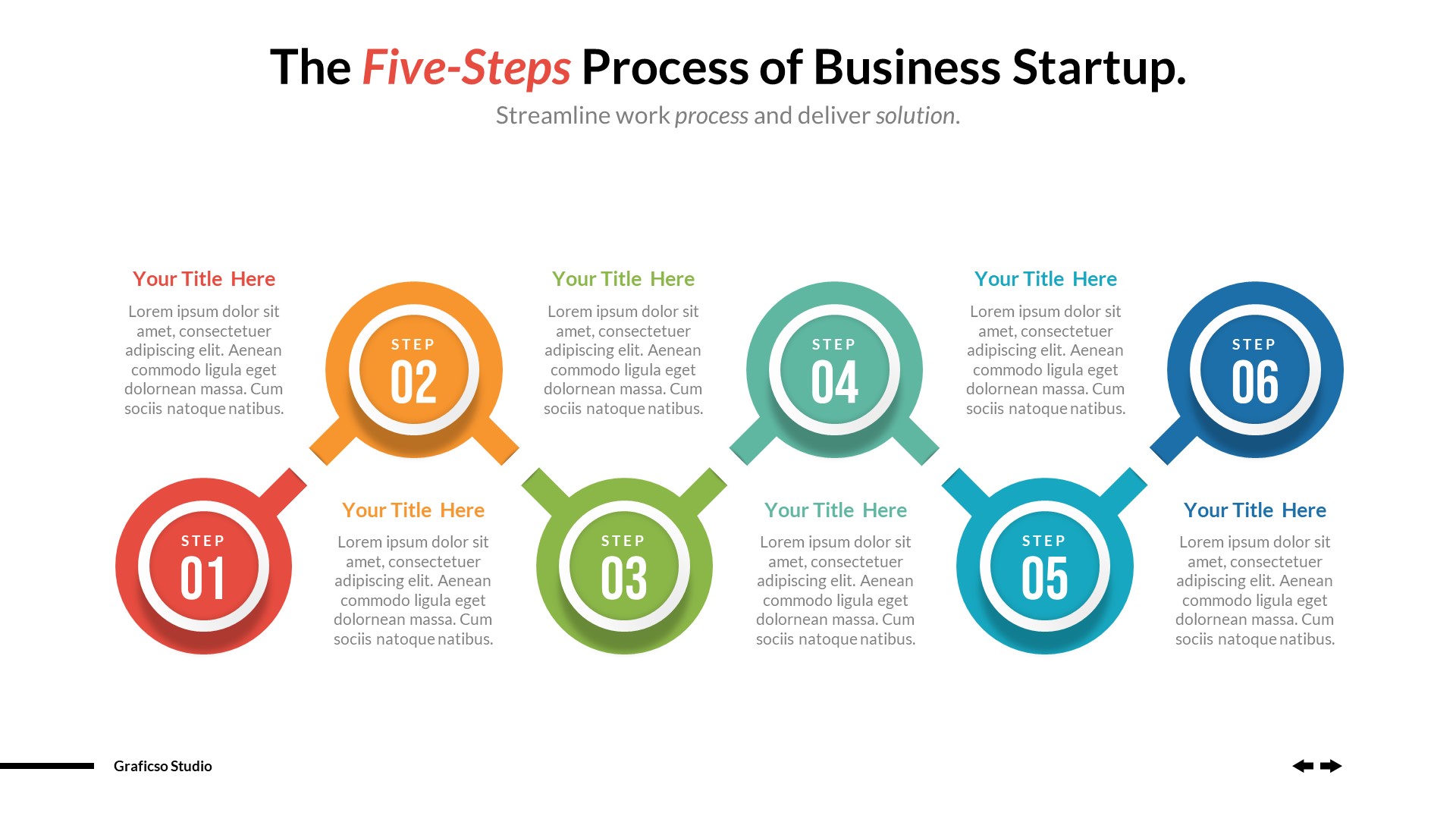 Business Process Infographics Powerpoint Template, Presentation Templates