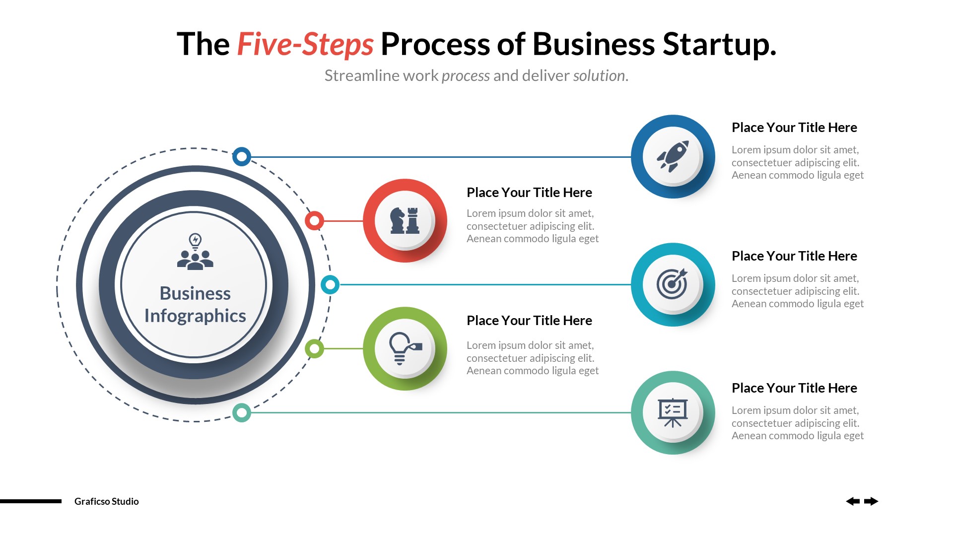 Business Process Infographics Powerpoint Template, Presentation Templates