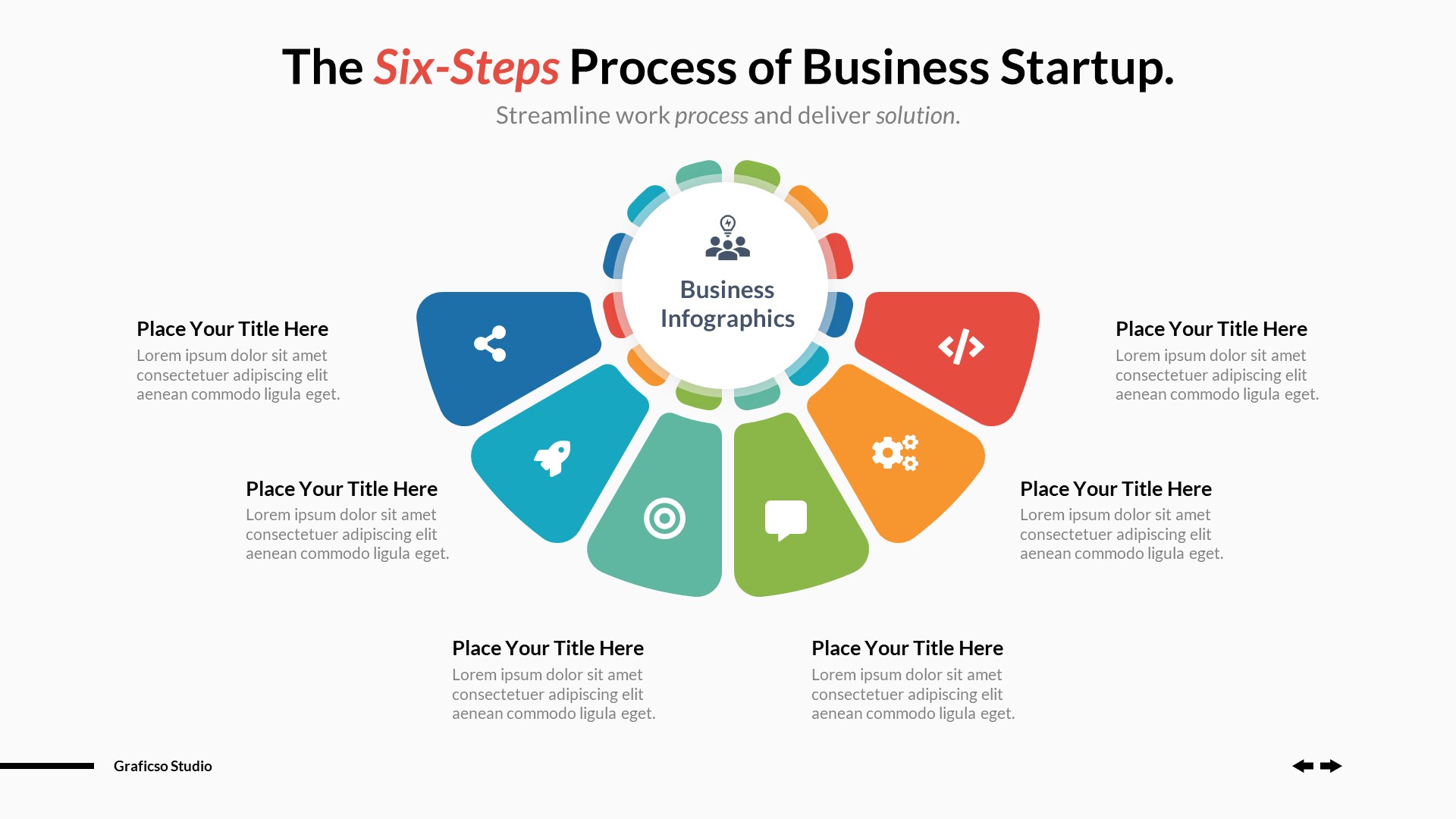 Business Process Infographics Powerpoint Template, Presentation Templates