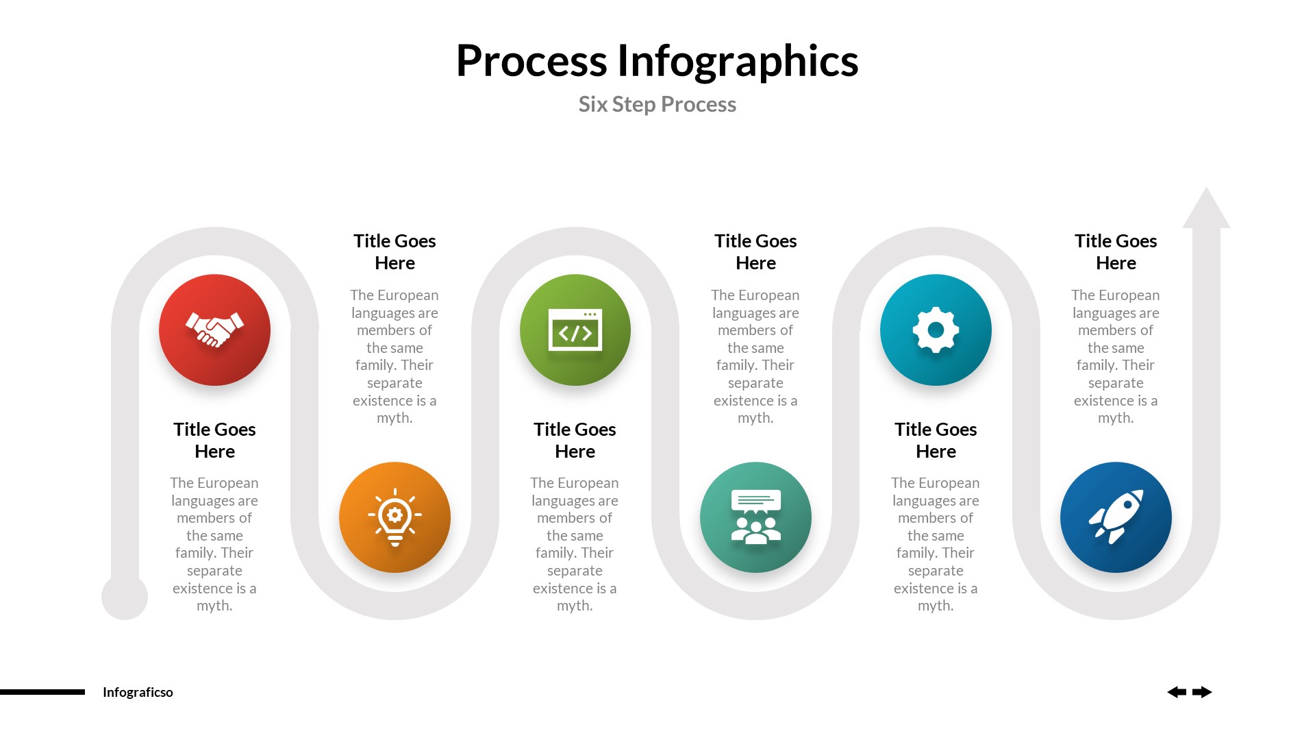 Business Process Infographics Powerpoint Template, Presentation Templates