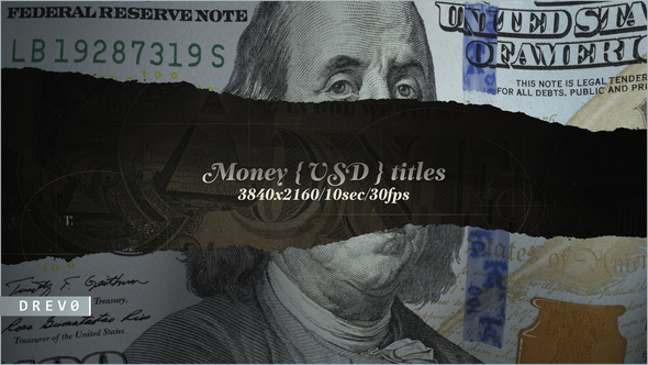 Money USD Titles/ Dollars USA/ Blockchain/ Banknotes and Bonds/ Business/ Economics/ Corporate/ $