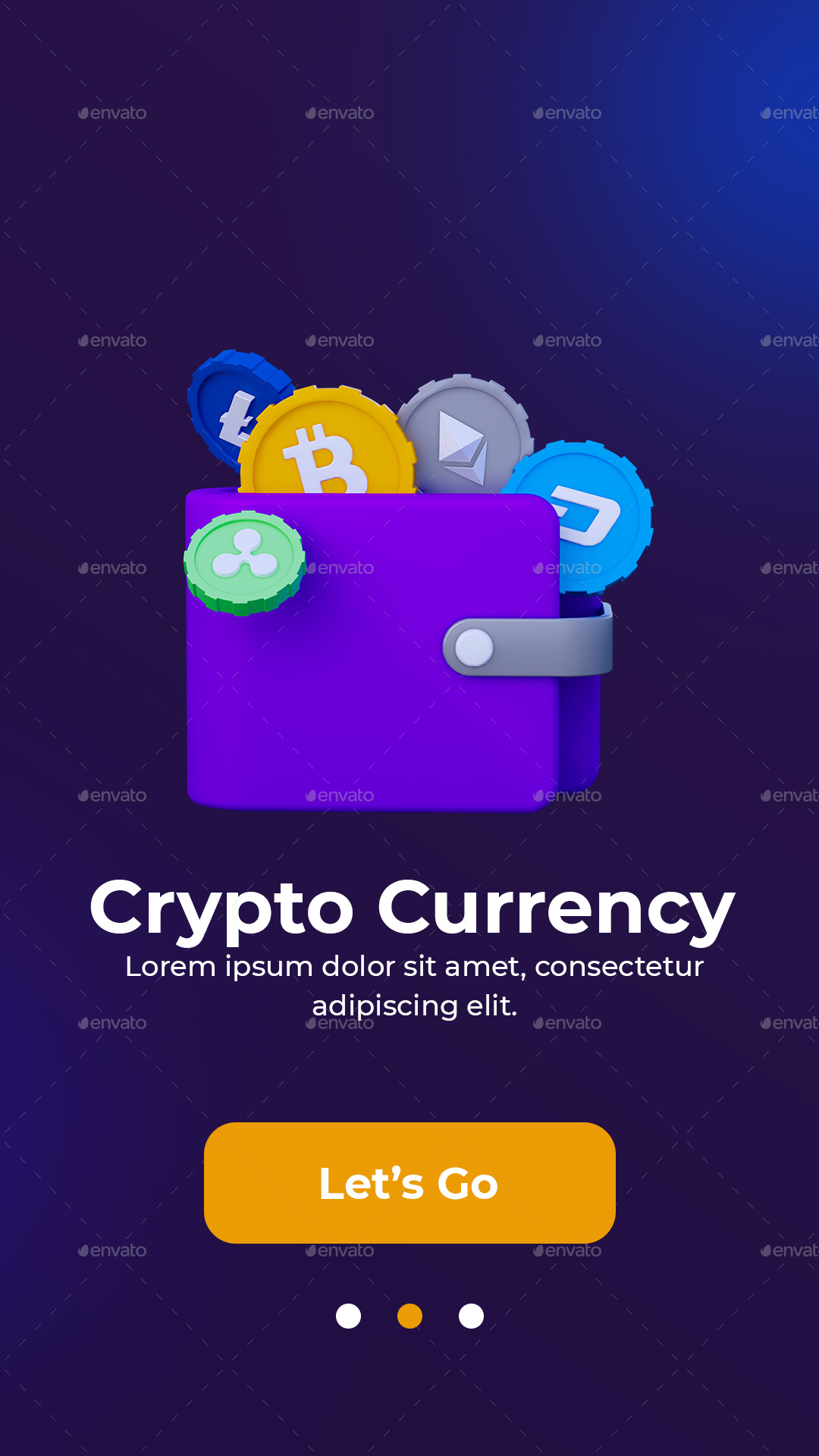 3d Crypto & Bitcoin Icons pack, Graphics | GraphicRiver