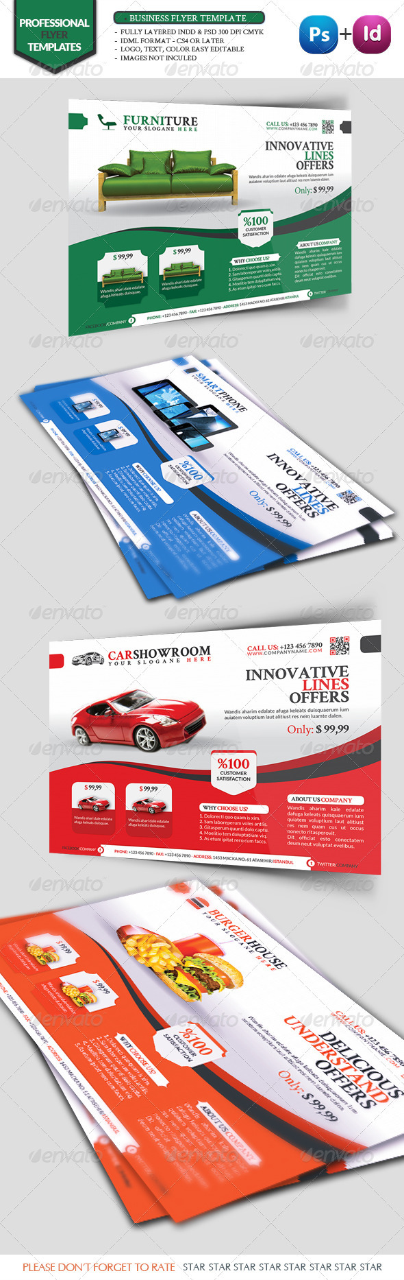 Business Flyer Template Vol10 - Corporate Flyers