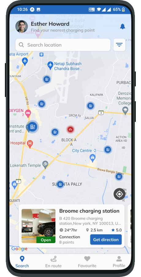 EV Charging Station App | Electric Vehicle Charging Spot App | React ...