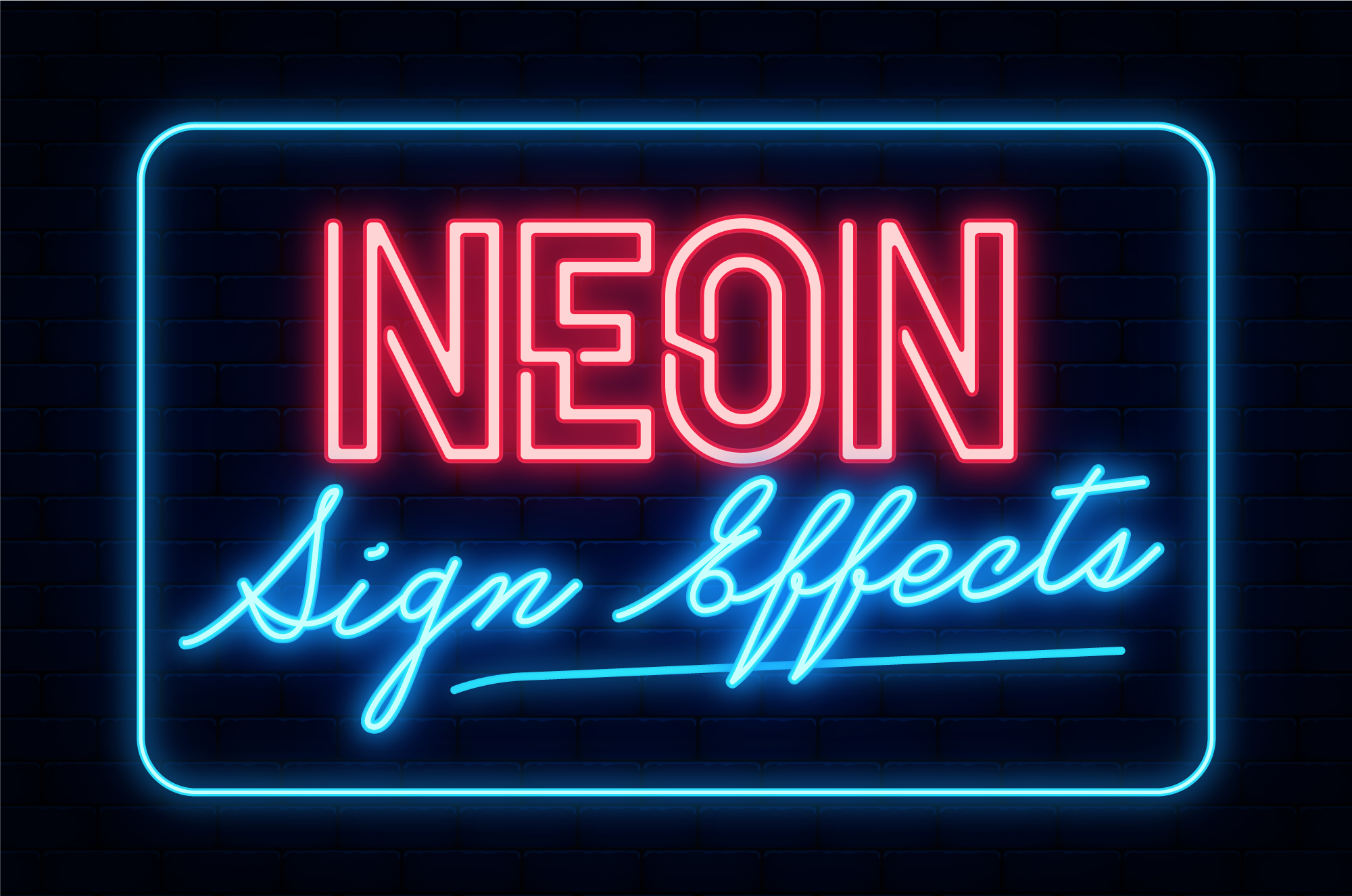 Neon Sign Effects, Add-ons | GraphicRiver