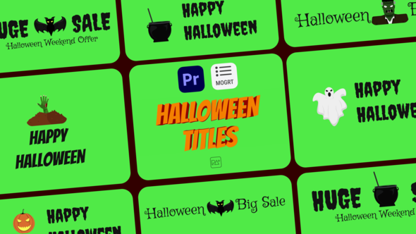 Halloween Titles For Premiere Pro