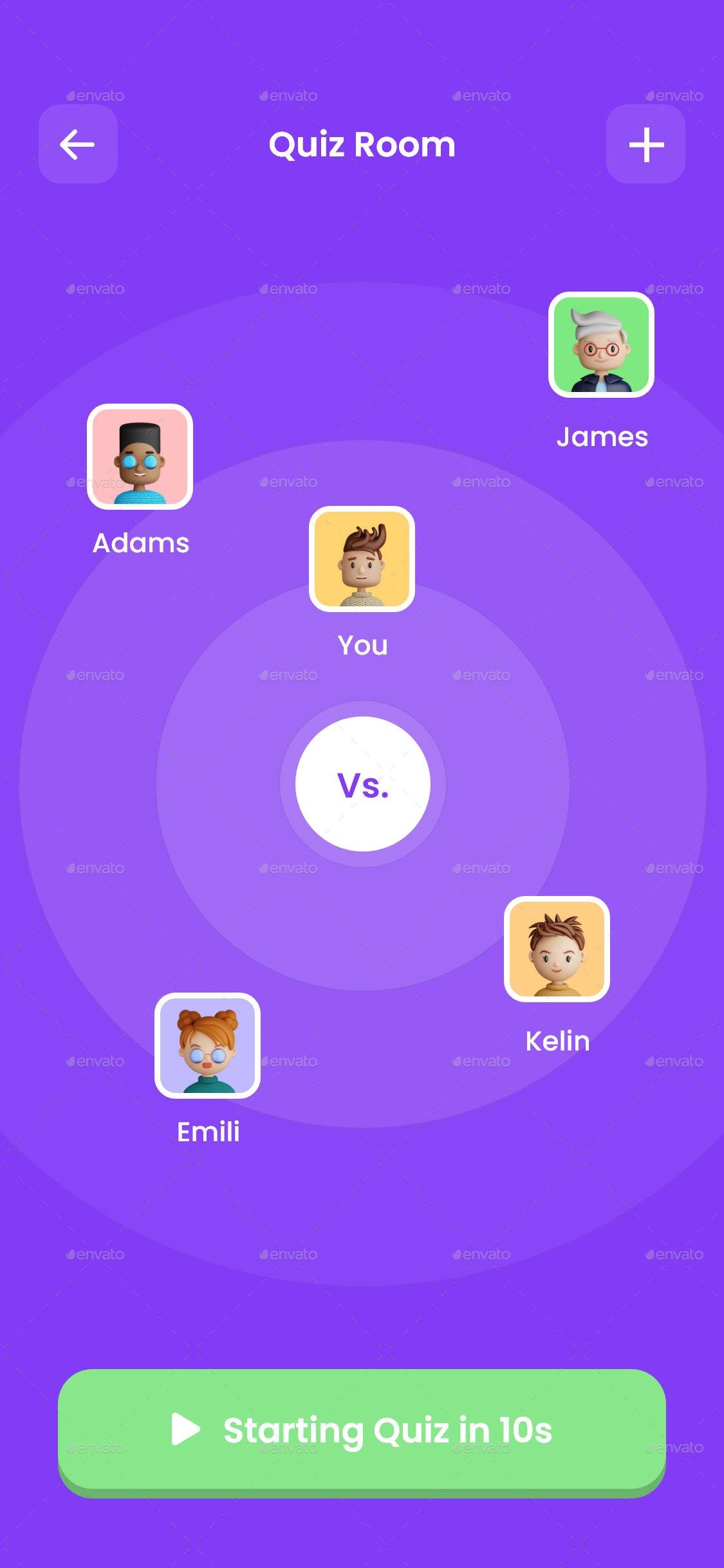 Quiz App UI Kit | Solo, Multiplayer, 1vs1 Quiz Contest App UI Kit ...